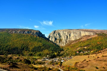 Turda Gorges seen from a distance