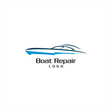 Maritime Logo Sailboat Vector Abstract Sport Icon Design