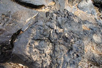 Granite matrial black stone background