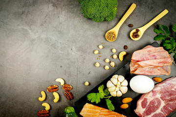 ketogenic diet , low carbohydrate and keto meal plan . nutrition and calorie count for fiber, protein and fat. weight loss program . paleo food .