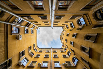 interior of modern building