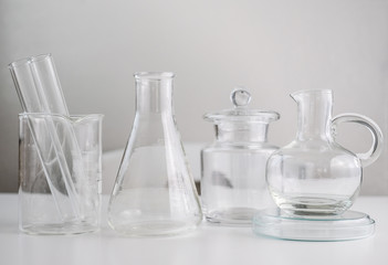 laboratory equipment for research and development. science of chemistry and analysis.