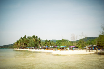 tropical beach in vietnam phu quoc