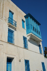 Fototapeta na wymiar Sidi Bou Said typical house, Tunisia