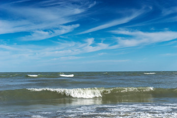 waves on the mediterranean sea