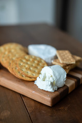 Cheese and cracker board