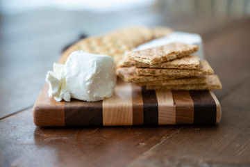 Cheese and cracker board