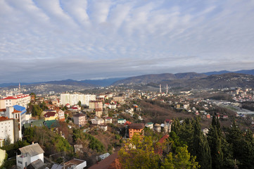 aerial view of the old city