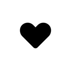 Heart icon. Valentine holiday symbol. Logo design element