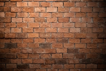 Background of old and rustic brick wall