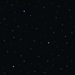 Naklejka na ściany i meble Space stars background, night sky and stars, seamless pattern. Stars on night sky. Vector illustration.