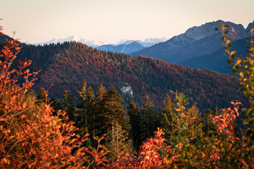 Riederstein im Sonnenuntergang am Tegernsee