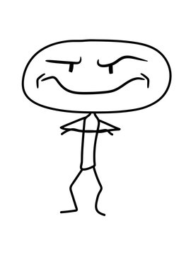 stick figure meme faces happy