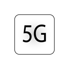 5G icon, Vector illustration on white background
