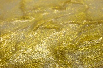 This is a photograph of Gold Glitter background