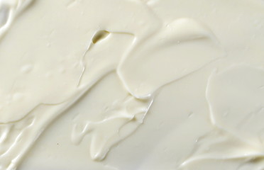 Mayonnaise background and texture, top view