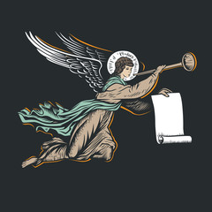 Angel god llustration © dobrograph