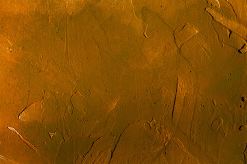 Orange texture cement wall closeup.