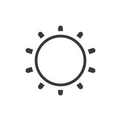 Reduce Screen Brightness Icon Vector