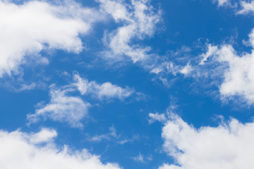 Beautiful background images of blue sky and clouds in the daytime.