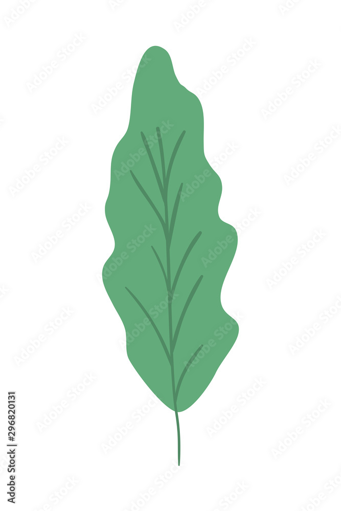 Poster ecology leaf plant isolated icon