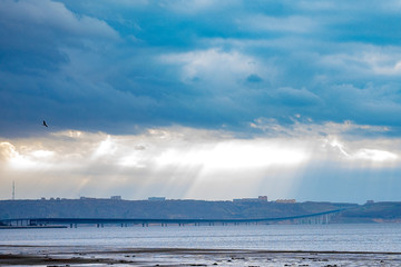 clouds over the sea