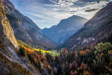 Fototapeta premium Beautiful Autumn Swiss Alps