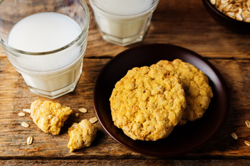 Pumpkin oatmeal cookies