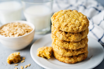 Pumpkin oatmeal cookies