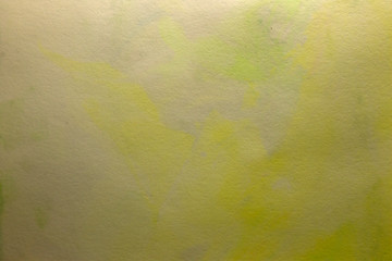 This is a photograph of a Green and Yellow abstract background created using watercolours
