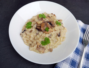 Risotto with mushrooms