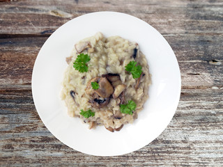 Risotto with mushrooms