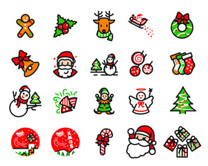 Christmas celebration icon. 