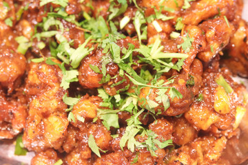 Gobi 65 Gobi Manchurian Tikka Masala Dry Indian Dish
