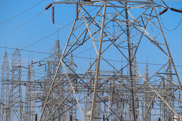 Heavy Duty High Voltage Transformers Close Up
