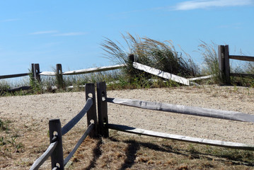 fence on the beach