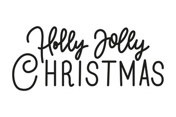 merry christmas calligraphy lettering icon