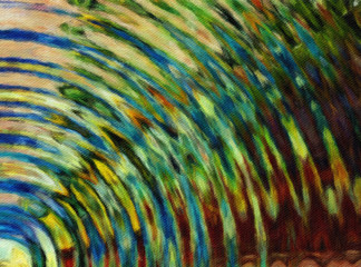 Contemporary abstraction wall art print, modern beautiful pattern background, fashion fantasy style oil painting artwork, volume brush strokes on canvas, colorful artistic print or poster
