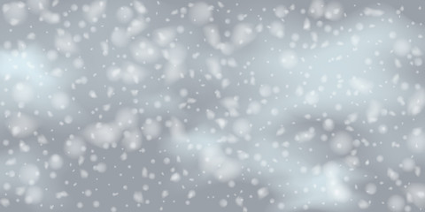 Snowflakes, snowfall.