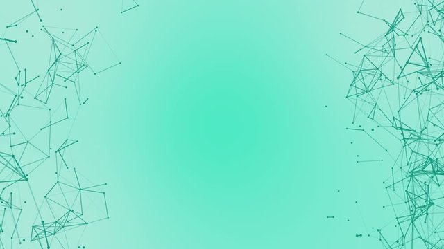 Abstract background motion transformation of empty copy space with plexus pattern of future innovation technology digital business with dots line neon network for decentralize communication connection