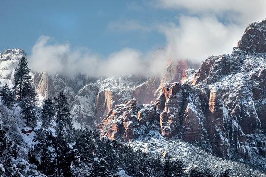 Zion Winter Snow