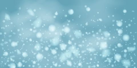 Snowflakes, snowfall.