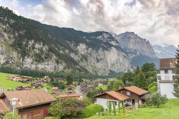 Fototapeta na wymiar Lauterbrunnen Scenic View
