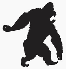 Fototapeta premium Bigfoot vector illustration