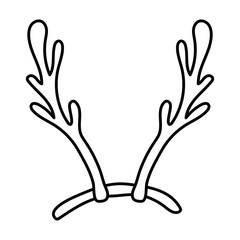 Obraz premium merry christmas deer horns accessory