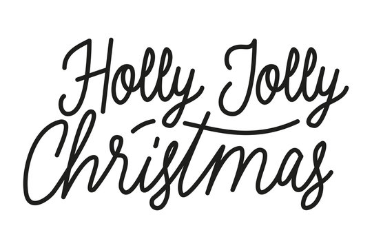 merry christmas calligraphy lettering icon