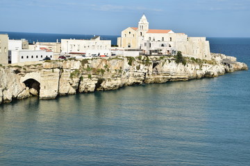 View of Vieste, italy