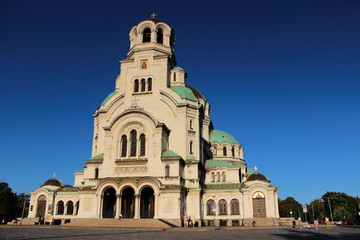 Fototapeta na wymiar Sobór św. Aleksandra Newskiego w Sofii