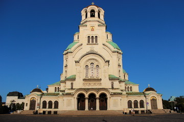 Fototapeta na wymiar Sobór św. Aleksandra Newskiego w Sofii