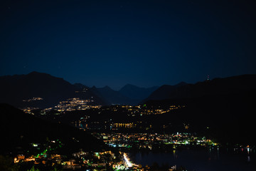 View on Ponte Tresa - Night
